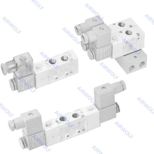 Mindman 5/2 Way 3/2 Way Aluminum Pneumatic Solenoid Valves DC24V AC220V AC110V DC12V MVSC-220-4E1 MVSC-220-4E2   MVSC-220-4E2-DC24-L