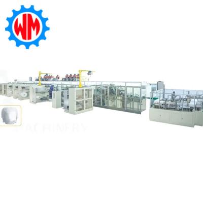 Full Servo Big Ring Waist Baby Diaper Manufacturing Machine High Speed 800pcss/Min