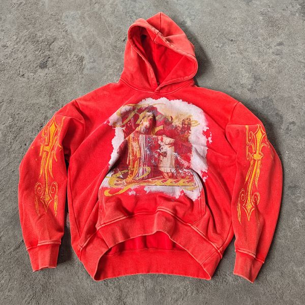 Custom Drop Shoulder Stone Washed Fleece 100% Cotton Heavyweight French Terry DTG Printing Pullover Hoodies for Men