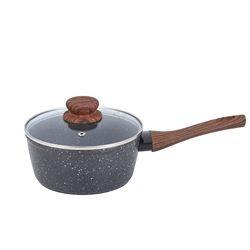 Various Models Kitchen Cookware Maifan Stone Aluminium Ollas Cooking Pot Sets With Thick Wooden Handle