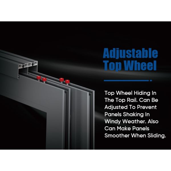 Thermal Break Design Aluminum Horizontal Double Glazed Sliding Windows