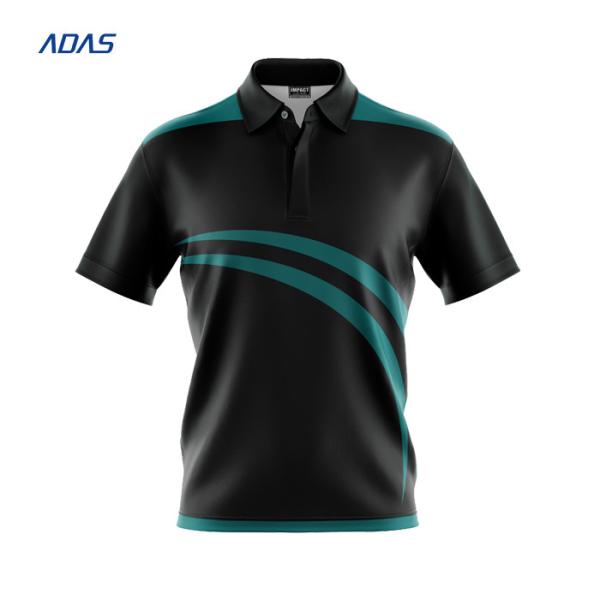 OEM Weaving 100% Polyester T Shirts Sublimation Spandex Polo For Golfers