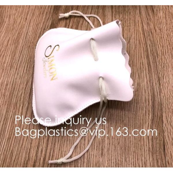 Custom Faux Black PU Leather Pouch, Leather Pouch Bag,PU Leather Pouch,Handmade PU Drawstring Bags, Ultra-thin Soft Full
