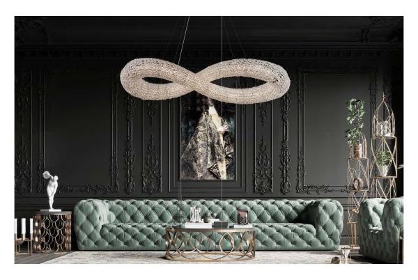 Art Light Luxury Crystal Chandelier para sala de estar Restaurante Hotel Lobby