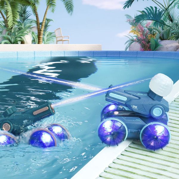 Automatic Water Suction Remote Control Vehicle with Indoor-Outdoor and Water Spray