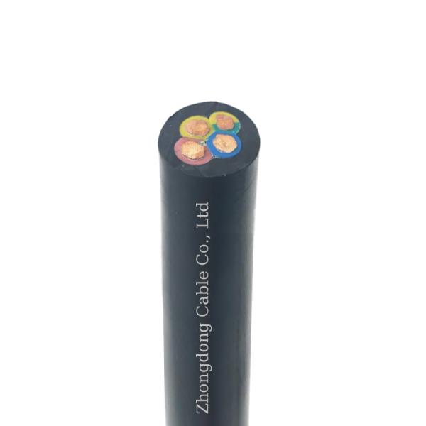 Câble en cuivre souple isolé en caoutchouc 300/500V IEC 60245 57 Câble en caoutchouc