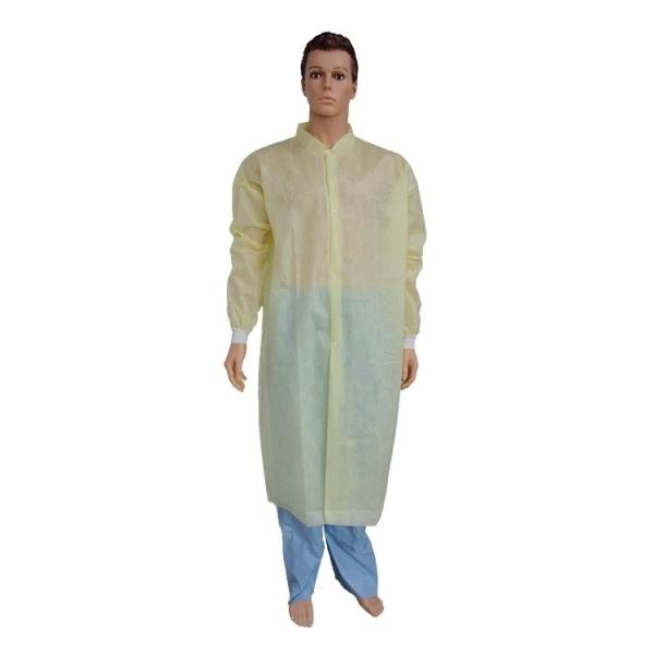 Breathable Eco Friendly Anti-blood 25GSM Disposable Lab Gown