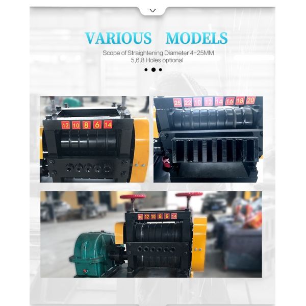 Efficiently Straighten 4-25mm Diameter Bars with this Steel Bar Straightening Machine