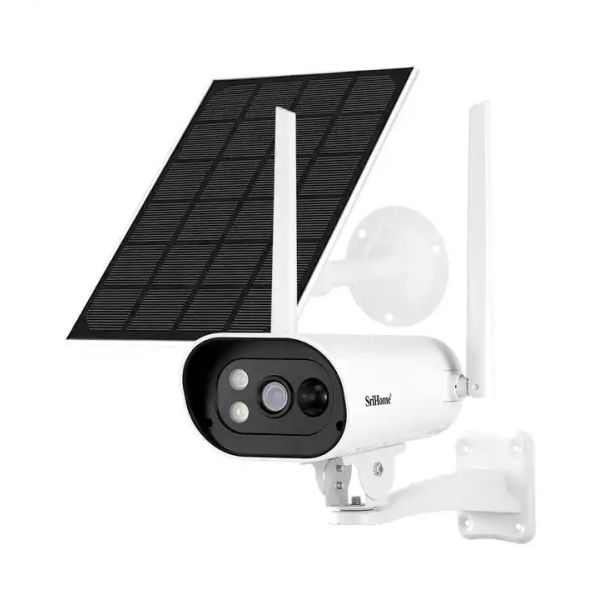 Security Camera Outdoor Wireless WiFi Battery Camera with Solar panel Color Night Vision PIR Human Detection