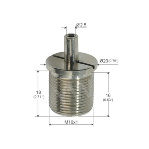 Key Flange Cap Aircraft Cable Adjustable Fittings M 16 Thread Compliant Design