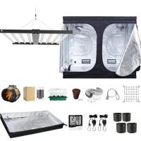 Tecido de Oxford impermeável 600d Mylar Grow Tent Kit Completo 240x240x200cm