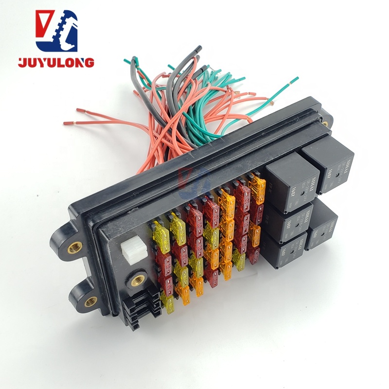 JUYULONG R215-7 R225-7 R265-7 Relay Fuse Box High Quality Construction Machinery Parts for Hyundai Excavator Models 21N4-01710
