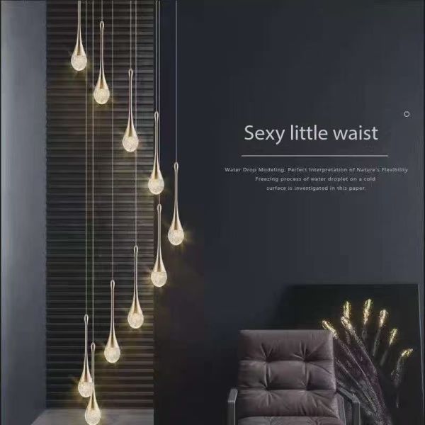 Internet Célébrité Lustre à petite taille Éclairage élégant pour le salon du Penthouse