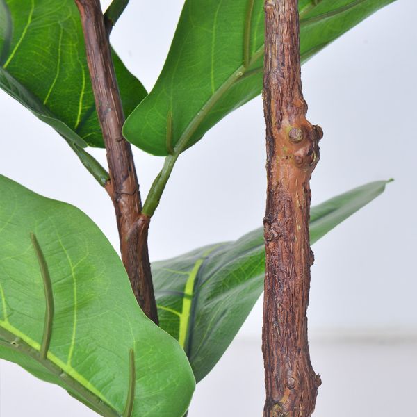Bathroom Decorative Artificial Potted Floor Plants Fiddle Leaf Fig