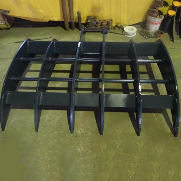 R140 6 Ribs 2000mm Excavator Land Clearing Rakes Long Durability