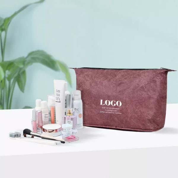 Tyvek Cosmetic Bag,Fashional Tyvek Cosmetic Bag Custom print recycled waterproof makeup bag, troiletry organizer