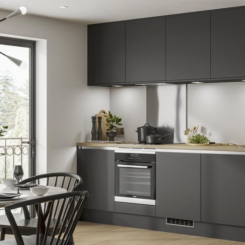 Customized Veneer Color Matte Kitchen Cabinets The Perfect Blend of Style and Function