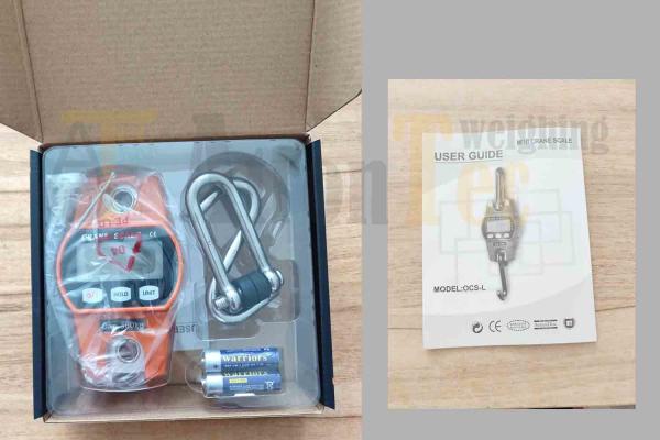 Mini Crane Weighing Machine Plastic Crane Scale 300kg Capacity Orange Color