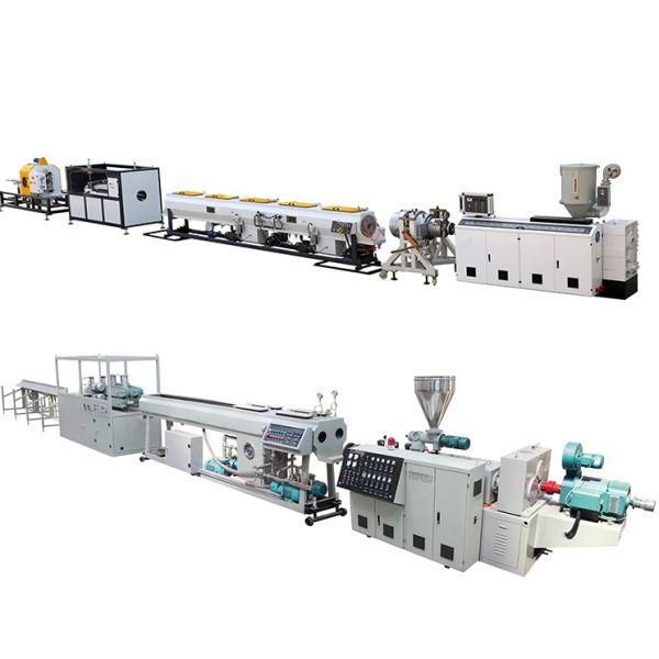 SIEMENS Motor PVC Pipe Machine Plastic Extrusion Line High Automatic