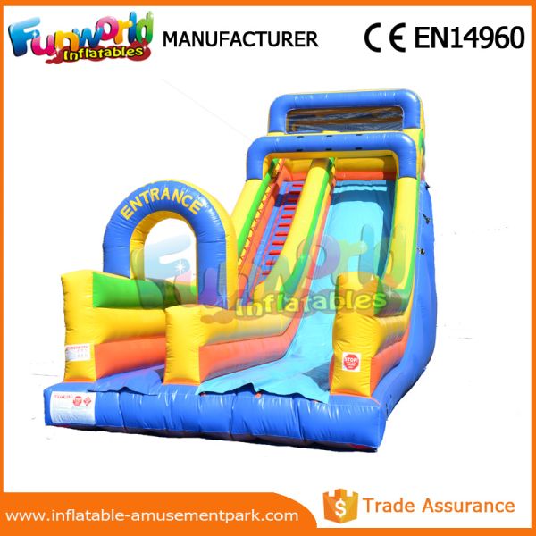 Fun Bouncer Slideway Commercial Inflatable Slide Big Kahuna Inflatable Water Slide
