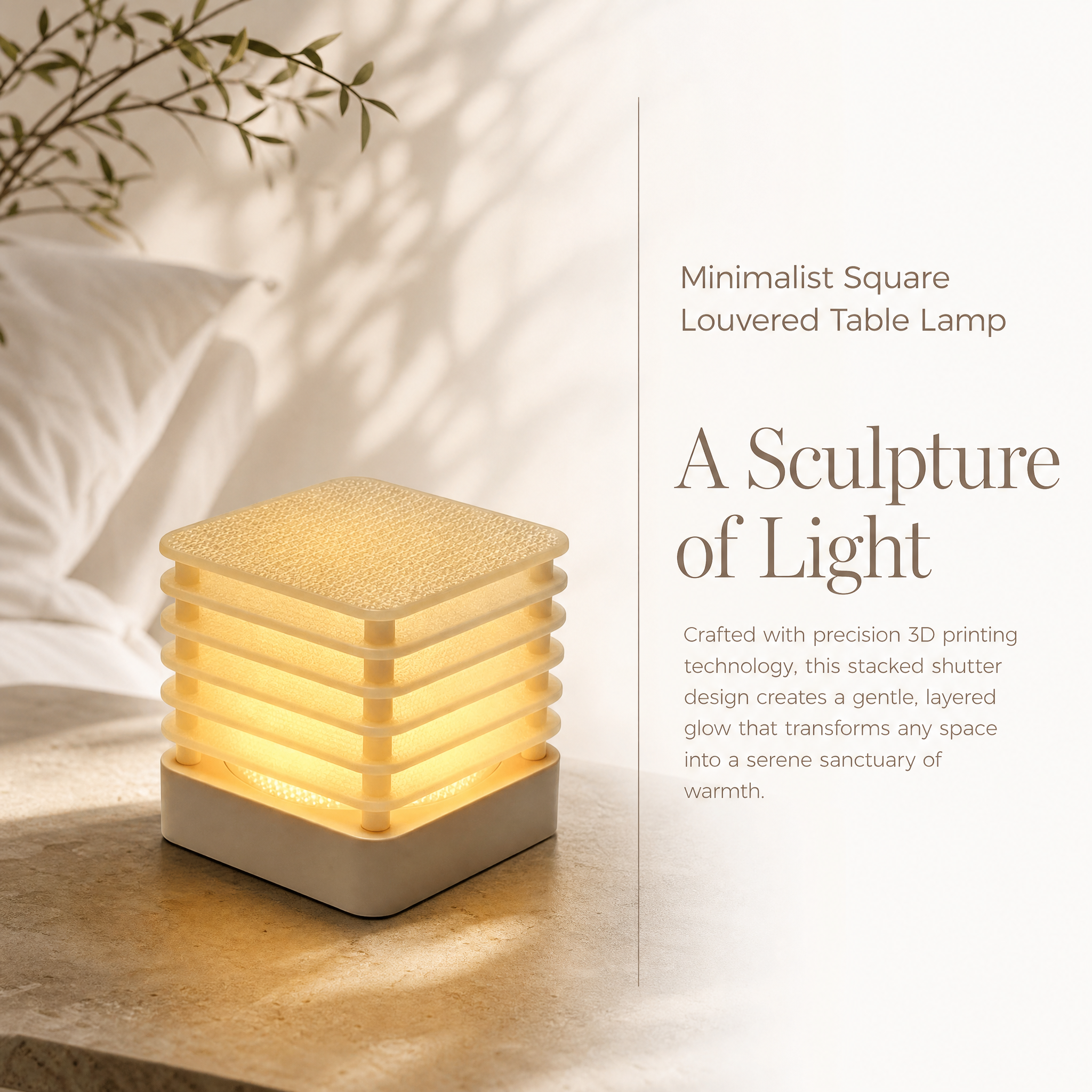 Stacked Layer 3D Printed Lighting Fixtures Geometric 3d Printed Lamp Design