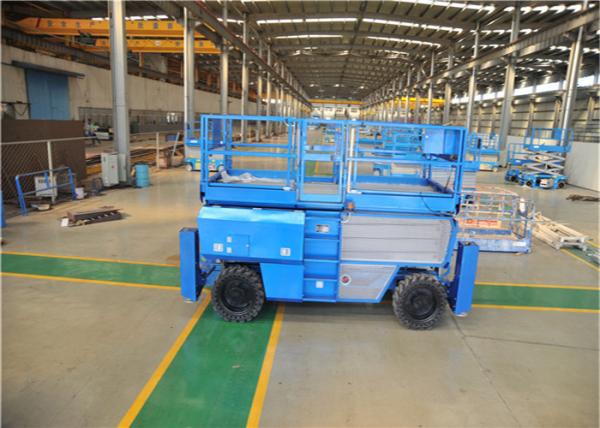 GTJN10 1000KG Electric Scissor Lift Four Wheel Braking Emergency Stop
