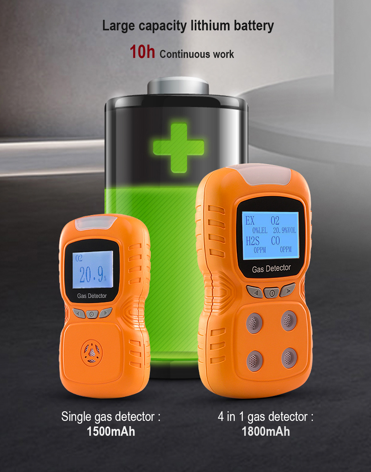 Детектор газа Zt100k горючий портативный Lpg с анализом данных в реальном времени