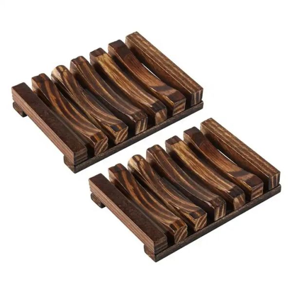 Estante de jabón de madera al por mayor decoración para el hogar nuevo estilo plato de jabón decorativo para el baño