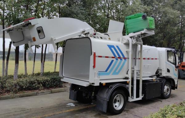 High Capacity Pure Electric Garbage Truck with Expandable Bin and Swift Recharging Technology