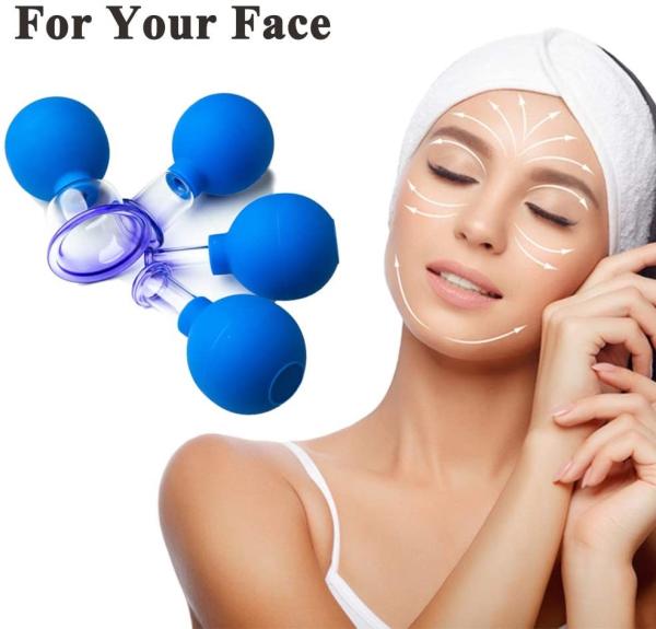 Glass Silicone Cupping  Set Massage Vacuum Suction Cupping Tools Anti Cellulite Lymphatic Therapy Sets For Eyes Body