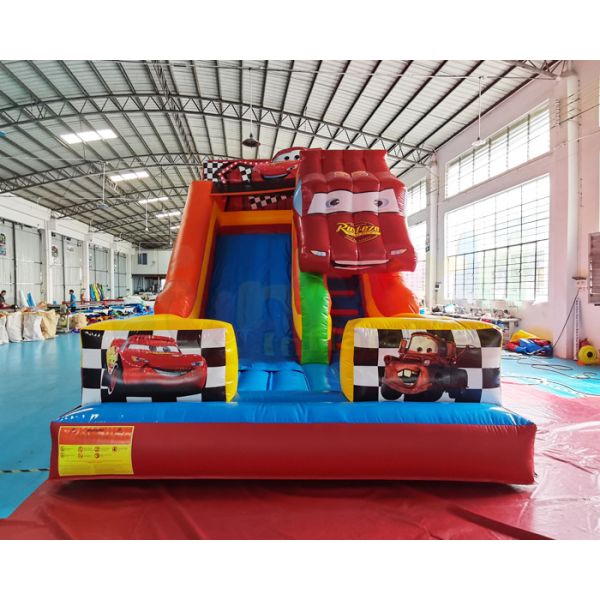 0.55mm PVC Commercial Inflatable Slide Crazy Car Bounce House