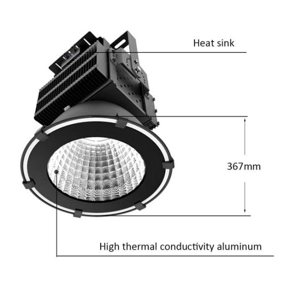 IP65 Waterproof Commercial High Bay Lighting 300W Cool White For  Golf Courses