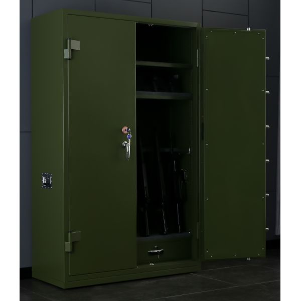 Electrostatic Spraying Metal Gun Safe Cabinet For Handgun Long Gun Storage