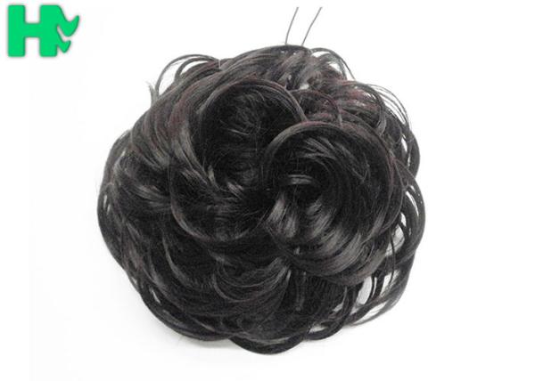 Chignon Hair Bun Synthetic Hair Pieces , Hair Extension Pieces