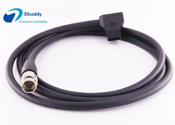 Mâle de  12pin au câble masculin du d-robinet 2pin pour l'alimentation d'énergie de caméra
