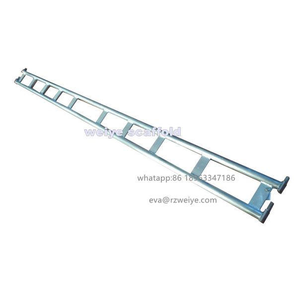Hot Galvanized Haki Scaffold Diagonal Brace With HDG Galvanized Surface