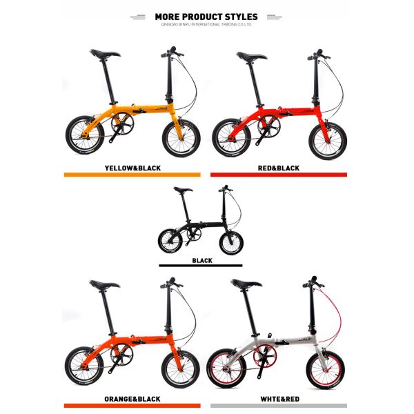 Легкий алюминиевый корпус Дорожный гоночный велосипед 14 дюймовый складный мини складный велосипед