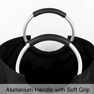 Laundry Baskets with Easy Carry Handles, Hamper, Folding Washing Bins, Family Laundry Room Bathroom