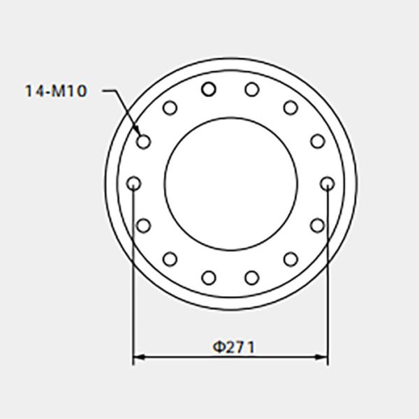 Industrial Suspension Air Springs 2H350255 Rubber Air Spring Shocks Double Convoluted 14pcs M10 Bolts