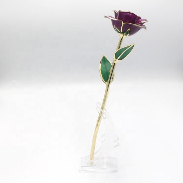 24k Gold Rose Gold Plated Rose With High Quality Gift Box Forever Gold Rose for Christmas Valentine's Day  Gift