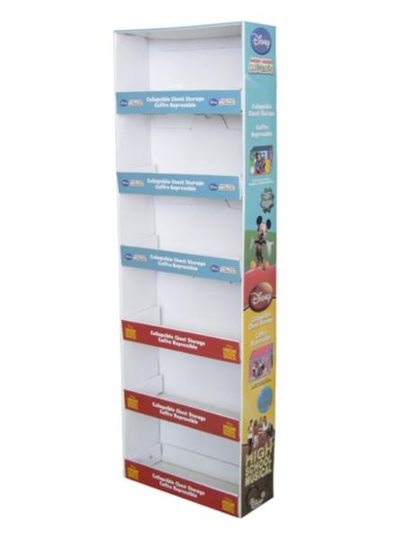 Full Color Printing Corrugated Cardboard Retail Display Box Sidekick Design Custom