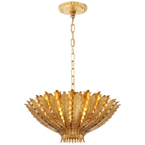 Нордическая простая медная круглая столовая исследования спальни комнаты прожития люстры цветка