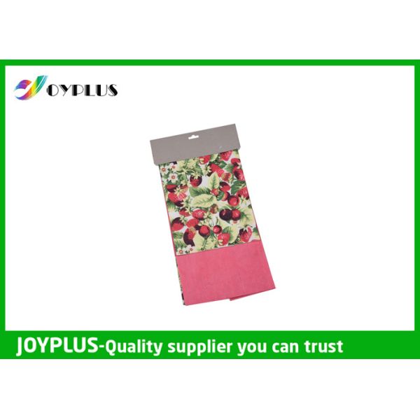 Non Woven Microfiber Cleaning Cloth Wth Printed Pattern Customized Color / Size