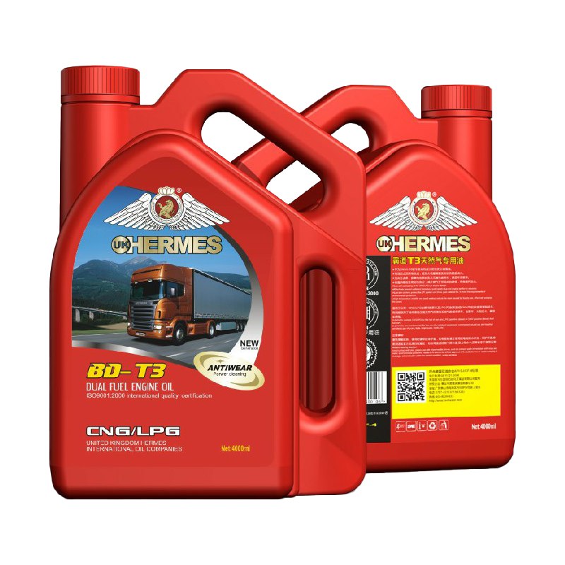 BD-T3 CNG/LPG Natural Gas Engine Oil 4L Pack with CNG-LPG Performance for OEM Private Label