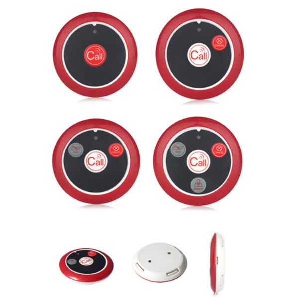 Sistema de llamadas de camareros de restaurantes, reloj inalámbrico, buscador y botón de llamada