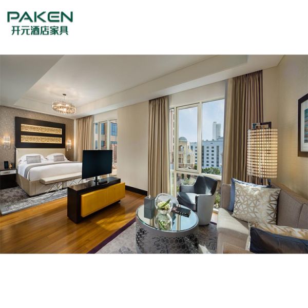 пятизвездочная мебель спальни гостиницы с роскошным стилем