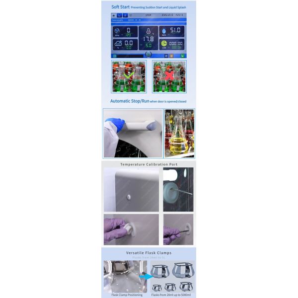 250mlx60 500mlx40 CO2 Orbital Shaker Incubator 1000mlx24 2000mlx15 5000mlx7 / Model ST-213R