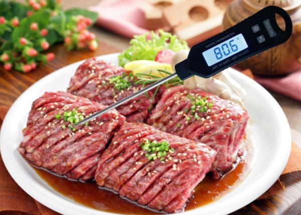 Electronic Pocket Instant Read Grill Thermometer High Accuracy With C/F Conversion