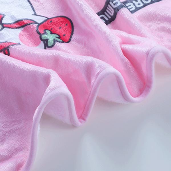 Kids 100% Polyester Personalized Print Soft Cartoon Fleece Blanket