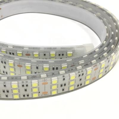 9000K 5050 12V Lâmpadas LED Dimmable Strip Três fileiras de 180 lâmpadas Led Tape